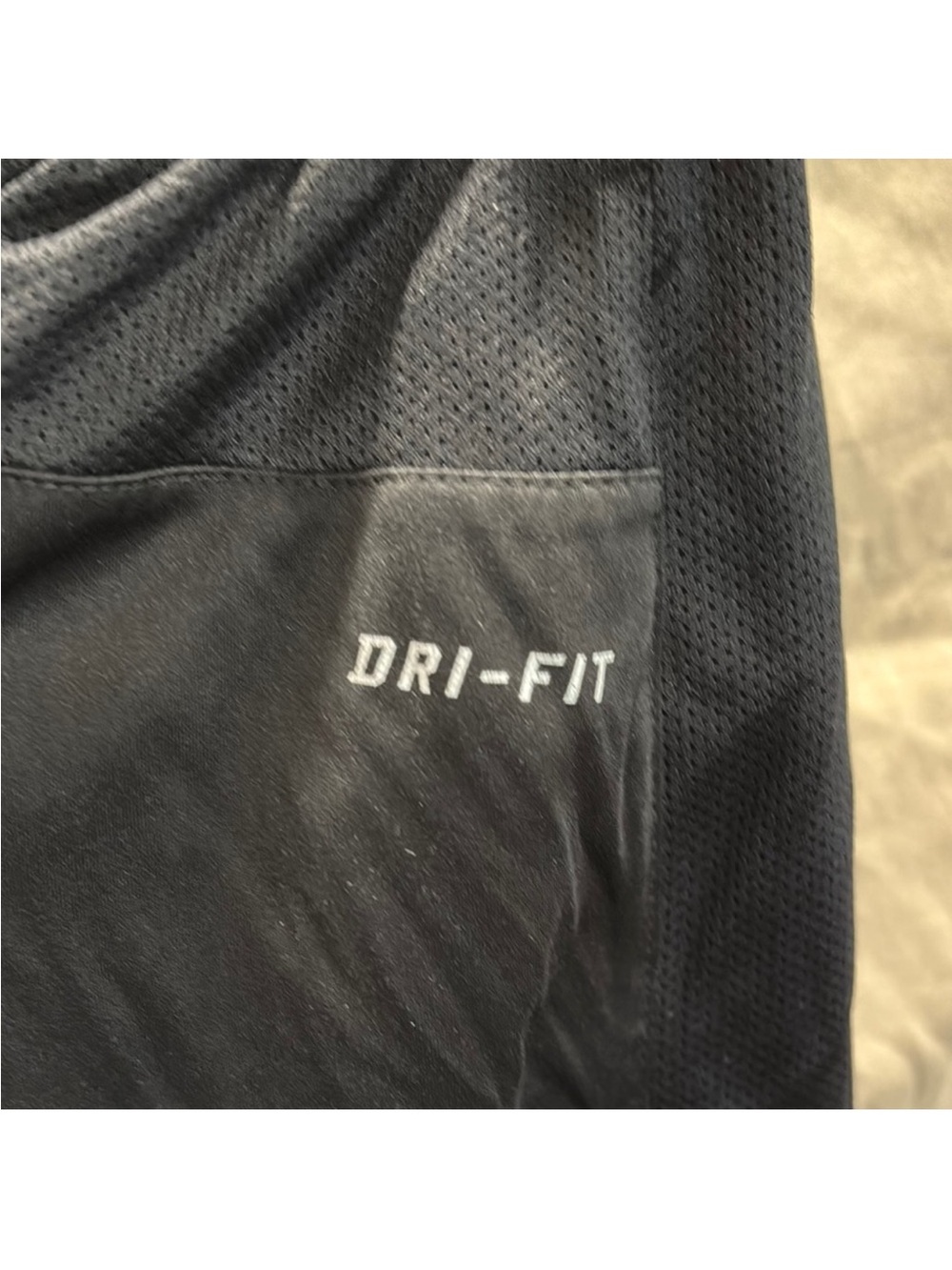 Nike Men's Black Athletic Shorts with White Swoosh - Picture 4 of 5